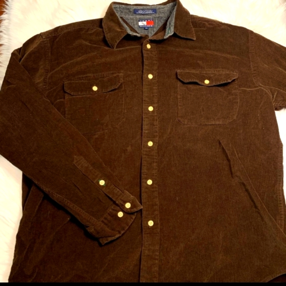 Tommy Hilfiger Brown Corduroy Shirt